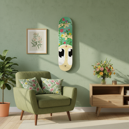 Planche de skate avec illustration - Chill Garden